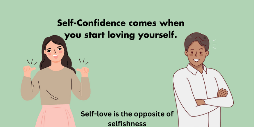 Self-esteem comes when you start loving yourself
